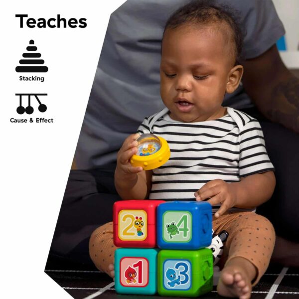 Baby Einstein Connectables 6-Piece Magnetic Activity Building Baby Blocks Toys, 6 months - Imagen 4